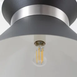 Hängelampe Avery mit Metallschirm anthrazit/nickel