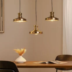 Hängelampe Berceste 9263, 3-flammig, altmessingfarben, E27