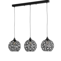 Hängelampe Fellini MR-786 3-flammig linear schwarz