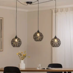 Hängelampe Fellini MR-897 3-flg. dezentral schwarz
