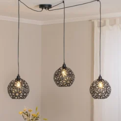 Hängelampe Fellini MR-897 3-flg. dezentral schwarz