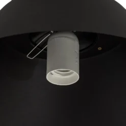 Hängelampe Funda, schwarz, Länge 110 cm, 3-flg., Metall/Glas