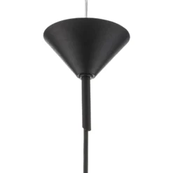 Hängelampe 562, Glas klar, Kappe/Baldachin schwarz