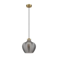 Hängelampe Jessica, Ø 25 cm, rauchgrau, Glas