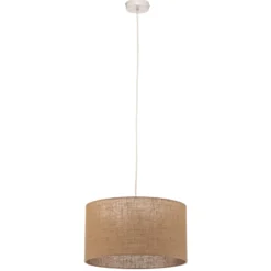 Hängelampe Jute cylinder naturbraun Ø40cm 1-flg.