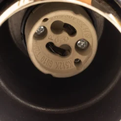 Hängelampe Kumo lang schwarz/gold einflammig