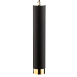 Hängelampe Kumo lang schwarz/gold einflammig