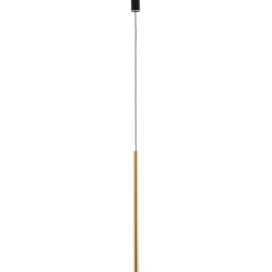 Hängelampe Laser, einflammig, messing, Schirm 75cm