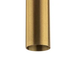 Hängelampe Laser, einflammig, messing, Schirm 75cm