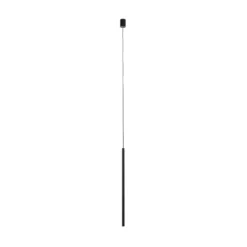Hängelampe Laser, einflammig, schwarz, Schirm 75cm