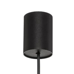 Hängelampe Laser, einflammig, schwarz, Schirm 75cm