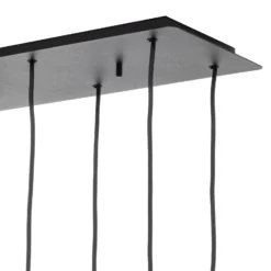 Hängelampe Laser zehnflammig, schwarz