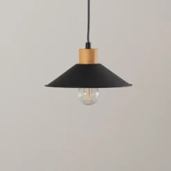 Hängelampe Manavgat N-554 3fl. gold/schwarz/kupfer