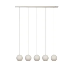Hängelampe Midway, sandfarben, 5-flammig, 105 cm lang, GU10