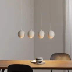 Hängelampe Midway, sandfarben, 4-flammig, 65 cm lang, GU10
