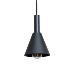 Hängelampe Norte, schwarz/gold Stahl Länge 114 cm, 4-flammig