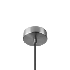 Hängelampe Pantilo Rope 27, schwarz/grau/silber Glas Ø 27 cm