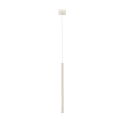 Hängelampe Pastelo, beige, Ø 2 cm, Stahl, 3-flg.