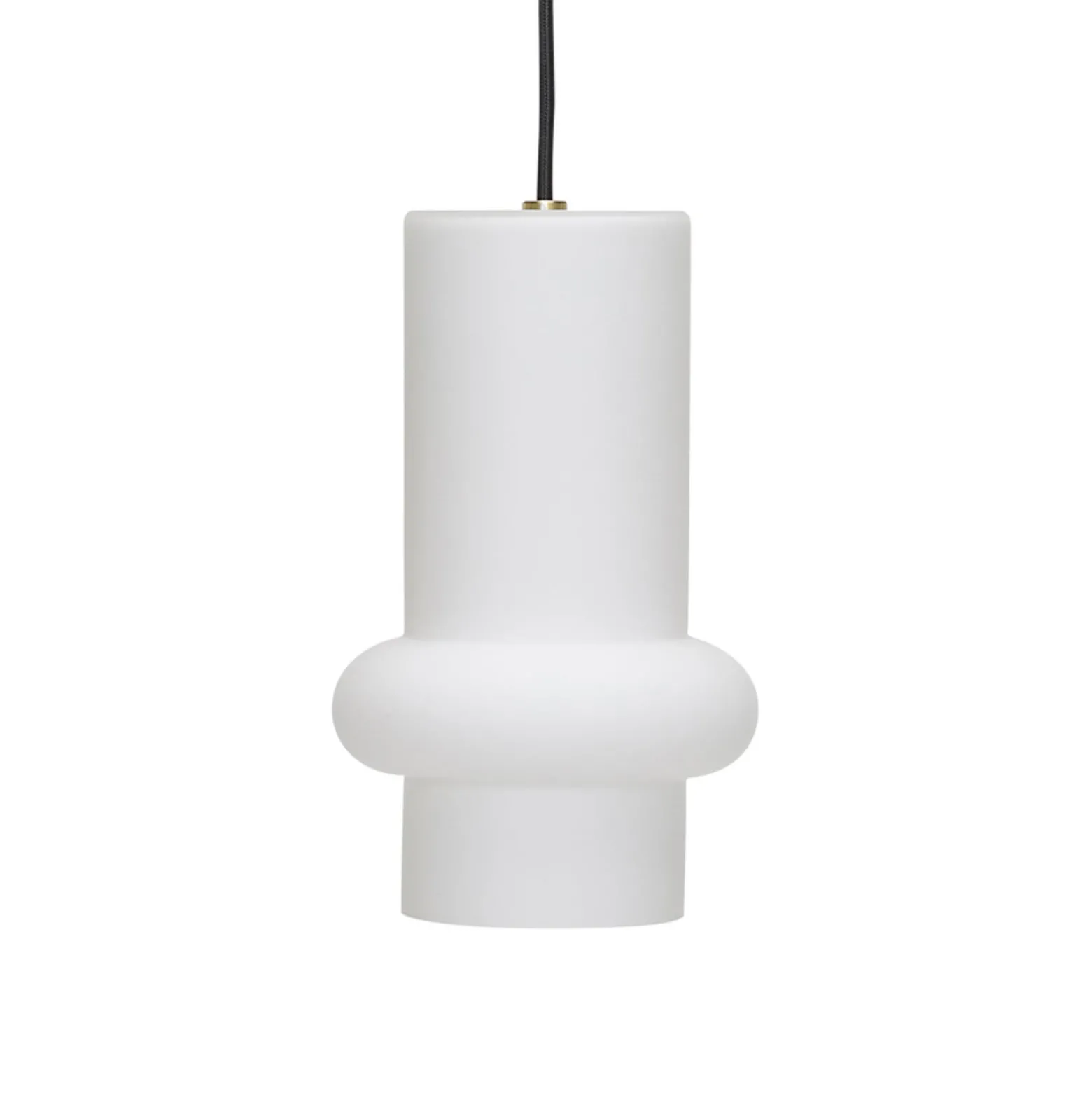 Hängelampe Pilule Down, weiß matt, Ø 15 cm, Glas