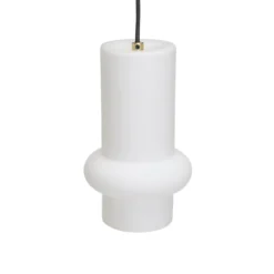 Hängelampe Pilule Down, weiß matt, Ø 15 cm, Glas