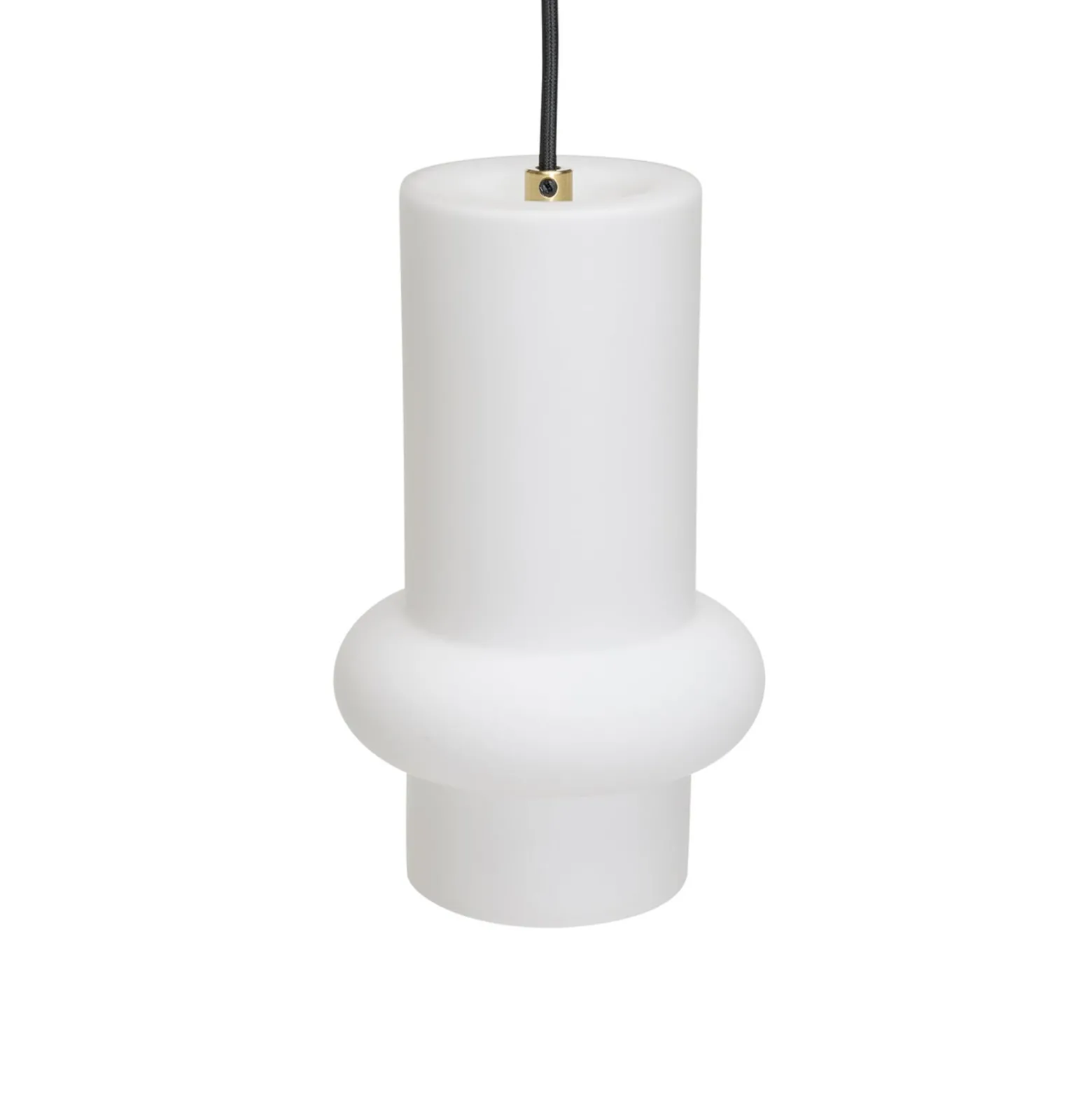 Hängelampe Pilule Down, weiß matt, Ø 15 cm, Glas