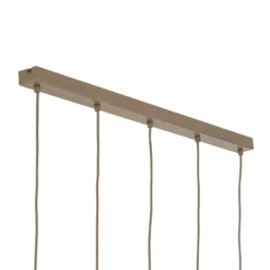 Hängelampe Sool, beige, Länge 95 cm, 5-flammig, Metall, E27