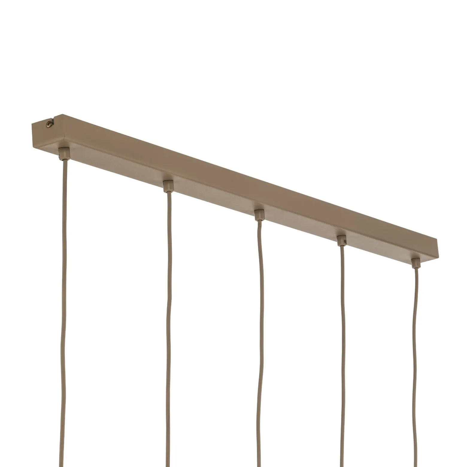 Hängelampe Sool, beige, Länge 95 cm, 5-flammig, Metall, E27