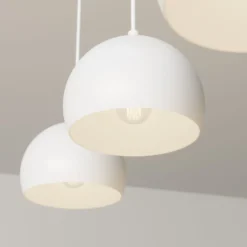 Hängelampe Sool, weiß, Länge 65 cm, 3-flammig, Metall, E27