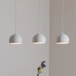 Hängelampe Sool, weiß, Länge 65 cm, 3-flammig, Metall, E27
