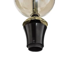 Hängelampe Sophia, 6-flammig, weiß/cognac, 65 cm lang, E14