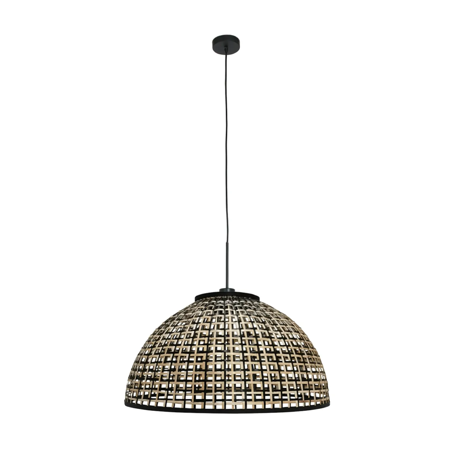 Hängelampe Sparkled Light 4477ZW, Bambusgeflecht, Ø 60 cm