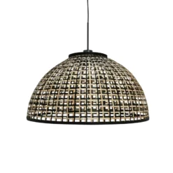Hängelampe Sparkled Light 4477ZW, Bambusgeflecht, Ø 60 cm