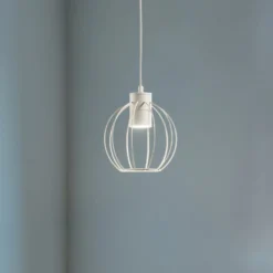 Hängelampe STARLIGHT, cremeweiß, 1-flammig, Ø 18 cm, Metall
