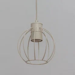 Hängelampe STARLIGHT, cremeweiß, 4-flg. Länge 100 cm Metall