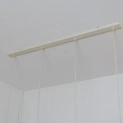 Hängelampe STARLIGHT, cremeweiß, 4-flg. Länge 100 cm Metall