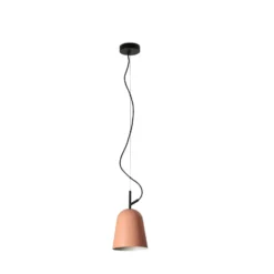 Hängelampe Studio, Ø 16 cm, rosa/schwarz, Stahl