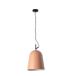 Hängelampe Studio, Ø 29 cm, rosa/schwarz, Stahl