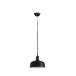 Hängelampe Tatawin, schwarz, Glas, Ø 18,4 cm
