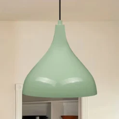 Hängeleuchte Adash, mintgrün, Metall, Ø 26 cm, E27