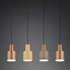 Hängeleuchte Agudo, multicolor, 4-flammig, linear