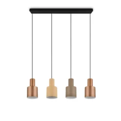 Hängeleuchte Agudo, multicolor, 4-flammig, linear