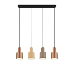 Hängeleuchte Agudo, multicolor, 4-flammig, linear