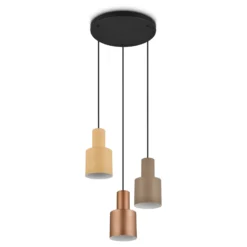 Hängeleuchte Agudo, multicolor, 3-flammig, Rondell