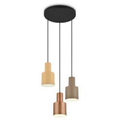 Hängeleuchte Agudo, multicolor, 3-flammig, Rondell
