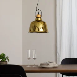 Hängeleuchte Amalfi, gold, Ø 30 cm