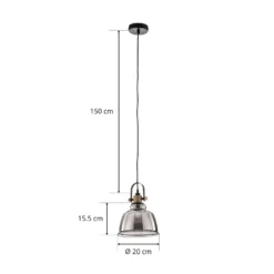 Hängeleuchte Amalfi, silber, Ø 20 cm