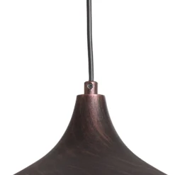 Hängeleuchte Barek, schwarz/gold, Ø 34 cm, Metall, E27