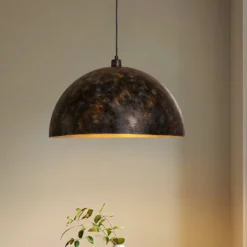 Hängeleuchte Berceste, Ø 60 cm, altmessing, Metall