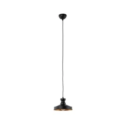 Hängeleuchte Berceste, schwarz, Metall, Ø 22 cm, E27
