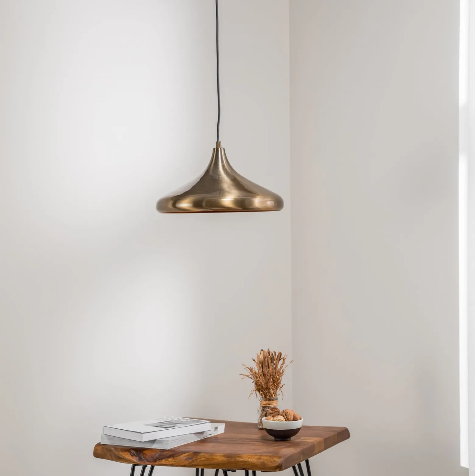 Hängeleuchte Berceste 208-S Ø35cm gold